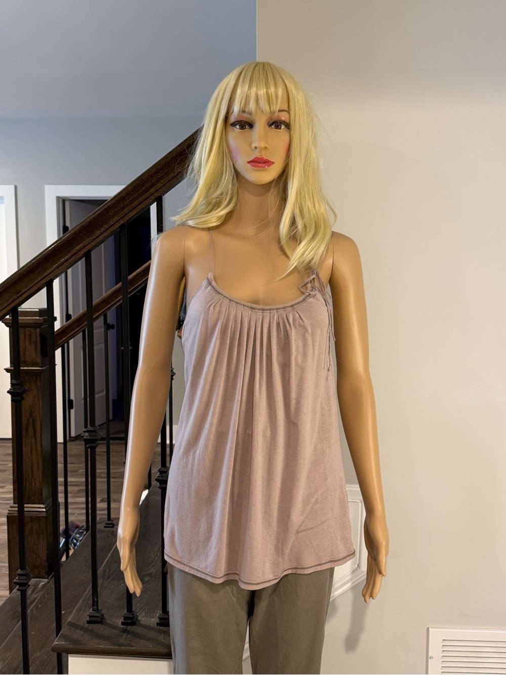 Ruehl No.925 Light Taupe Spaghetti-Strap Camisole